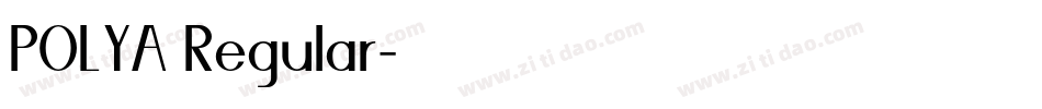 POLYA Regular字体转换